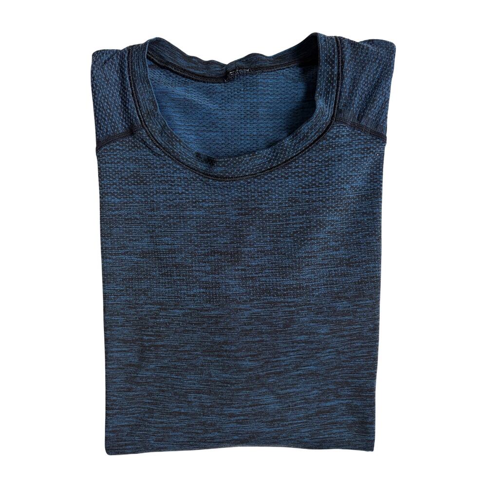 Lululemon Metal Vent Tech Short Sleeve (Dark Royal / Black) - Medium